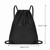 Drawstring Backpack Bag Waterproof Oxford Cloth Draw String Back Sack with Zip Pocket for Sports Traveling Outdoor