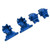 Front Rear Gear Box Aluminium Alloy RC Differential Housing for Traxxas LaTrax Teton Blue