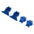 Front Rear Gear Box Aluminium Alloy RC Differential Housing for Traxxas LaTrax Teton Blue