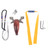Outdoor Portable Hunting Slingshot Accurate Shooting Catapult Sling Shot with Fiber Optic Sight