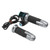 1 Pair Electric Bicycle Throttle Handle Twist Throttle Accelerator Grip with Green Digital Display Grain PatternGrey Handle Cover