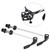ZTTO 1 Pair Mountain Bicycle Bike Drum Quick Release Lever Skewer Safety Locker (Black)