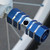 2PCs Set Bicycle Aluminum Alloy Hexagonal Column Axle Foot Pegs Non Slip Grooves (Blue)