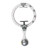 Smart Hoop Fit Circle Auto Counter Adjustable Detachable Abdomen Massage Fitness Equipment with Battery for Women Grey