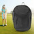 Portable Small Polyester Golf Ball Bag Waist Pack Accessory with Keyring Black
