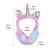 Rainbow Earmuffs for Women Kids Girls Gradient Ears Foldable Soft Plush Comfortable Earmuffs Winter Ear Warmers Christmas Gift
