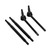 RC Car Front Rear CVD Drive Shaft Brass Extension Drive Adapter Combiner Driveshaft for Traxxas 1/18 Black