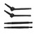 RC Car Front Rear CVD Drive Shaft Brass Extension Drive Adapter Combiner Driveshaft for Traxxas 1/18 Black