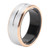 Smart Ring Health Tracker IP68 Waterproof Wearable Pedometer 15 Days Battery Life Sleep Fitness Ring Gold Edge Size 10
