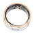 Smart Ring Health Tracker IP68 Waterproof Wearable Pedometer 15 Days Battery Life Sleep Fitness Ring Gold Edge Size 10