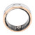 Smart Ring Health Tracker IP68 Waterproof Wearable Pedometer 15 Days Battery Life Sleep Fitness Ring Gold Edge Size 10