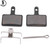 5 Pair Resin SemiMetallic Black Mountain Bike Disc Brake Pad Bicycle Cycling Tool Accessory(DS-01S )