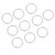 10Pcs 22mm Stainless Steel Key Holder Split Rings Key Ring Keychain Keyfob Accessories