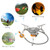 Outdoor Stove Split Type Portable Adjustable Flame Camping Stove for Hiking Outdoor Activities