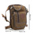 Canvas Drop Leg Bag Outdoor Waist Pack Motorcycle Bike Cycling Multi Pocket Waist Fanny Pouch for Outdoor Travel Hiking Climbing
