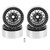 4Pcs 1.9in Crawler Wheel Hub RC Aluminium Alloy Crawler Car Rims for Axial SCX10 90046 1/10 Black Silver