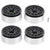 4Pcs 1.9in Crawler Wheel Hub RC Aluminium Alloy Crawler Car Rims for Axial SCX10 90046 1/10 Black Silver