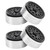 4Pcs 1.9in Crawler Wheel Hub RC Aluminium Alloy Crawler Car Rims for Axial SCX10 90046 1/10 Black Silver