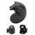 Drone Lens Protective Cover for DJI FPV Lens Protection AntiCollision Replacement Shell(Black )