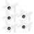 5PCS Snooker Billiards Cues Rack Pool Cues Stick Pole Rod Holder Billiards Accessory