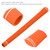 High Stability Good Shock Absorption Rubber Wear Resistant Anti-Slip Standard Golf Handle Club Grip for All Weather Conditions(Orange )