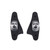 1 Pair Durable Rubber Brake Pads Linings for Road Fixed Gear Bikes Bicycle Accessory