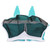 Mesh Horse Fly Mask Elastic UV Protection Detachable Breathable Horse Fly Mask with Ears for Horses Blue Green S