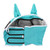 Mesh Horse Fly Mask Elastic UV Protection Detachable Breathable Horse Fly Mask with Ears for Horses Blue Green S
