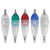 LED Underwater Fishing Lure Light Deep Drop Shape Waterproof Flashing Bait Lure LampWithout Hook