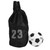 Basketball Football Soccer Training Exercising Mesh Backpack Shoulder Drawstring Bag (Black)