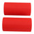 1 Pair Barbell Grips Bar Handles Silicone Anti Slip Thicken Dumbell Grips for Weightlifting Muscle Building Red