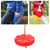 Heavy Duty Plastic Disc Tree Swing with PE Rope for Kids Children Outdoor Play Equipment Red
