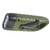 LED Portable Flashlight Multifunction Solar Charging Manual Power Generation Torch Light for Camping Emergency Green