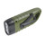 LED Portable Flashlight Multifunction Solar Charging Manual Power Generation Torch Light for Camping Emergency Green