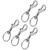 L100MM SpringSnap Clip Diving Hook Double Ended Stainless Steel Spring Snap Clips