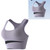 Sports Bra Nylon Breathable Skin Friendly U Shaped Steel Ring Free Running Gym Athletic Bra for Women Purple L