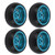 4 Pcs RC Drift Tire High Abrasion Resistance Strong Cushioning Easy Installation RC Car Tires for 1/28 RC Car Blue