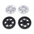 4 Sets Suitcase Repair Wheels with Covers PVC Wheel Casters Replacement Luggage Trunk Trolley