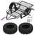 Metal Trailer DIY w/ 90mm Tires for Axial SCX10 D90 Traxxas HSP 1/10 RC Crawler Cars