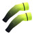 One Pair Sports Sleeve Lightweight Breathable Unisex Ice Silk Compression Arm Sleeve for Cycling Sun Protection Fluorescent Green L