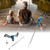 Stainless Steel Fishing Rod Holder Ground Support Stand 360 Degree Rotating Fish Pole Holder for Outdoor Fishing