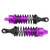 2pcs RC 100mm Front Shock Absorber for Traxxax Slash 4x4 1/10 Car (Purple  Springs)