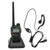 Portable Walkie Talkies Set Handheld LCD Display Walky Talky with Earphone 100‑240VGreen US Plug 100‑240V