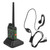 Portable Walkie Talkies Set Handheld LCD Display Walky Talky with Earphone 100‑240VGreen US Plug 100‑240V