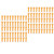 GUB 100Pcs Bicycle Aluminum Alloy Spoke Cap Spoke Cover Nipple Cycling Accessorygolden