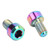 2pcs Bike Front Rear Derailleur Wheel Screws Colorful M5 9mm Titanium Alloy Bicycle Front Rear Derailleur Hanger Screws