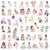 50Pcs Anime Girl Stickers Waterproof Stickers for Laptop Phone Water Bottle Computer Luggage Helmet Skateboard Car BP-0000191