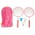 Kids Badminton Racket Set Lightweight Easy Grip Badminton Racquets for School Outdoor Backyard Games Red
