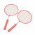 Kids Badminton Racket Set Lightweight Easy Grip Badminton Racquets for School Outdoor Backyard Games Red