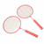 Kids Badminton Racket Set Lightweight Easy Grip Badminton Racquets for School Outdoor Backyard Games Red